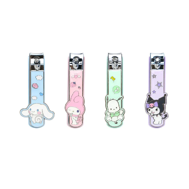 

Ножницы для ногтей Kawaii Kuromi My Melody Cinnamoroll Мультяшные с защитой от брызг Симпатичные домашние ножницы для ногтей в стиле аниме Sanrio Girl Heart
