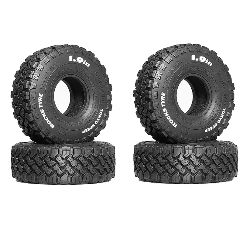 Фото FBIL-4Pcs 1,9-дюймовые резиновые шины 116 мм для 1/10 Rock Track Redcat Scx10 Ii Axial Yikong D90 Trx4 Trx6 Rc автомобильная шина №3