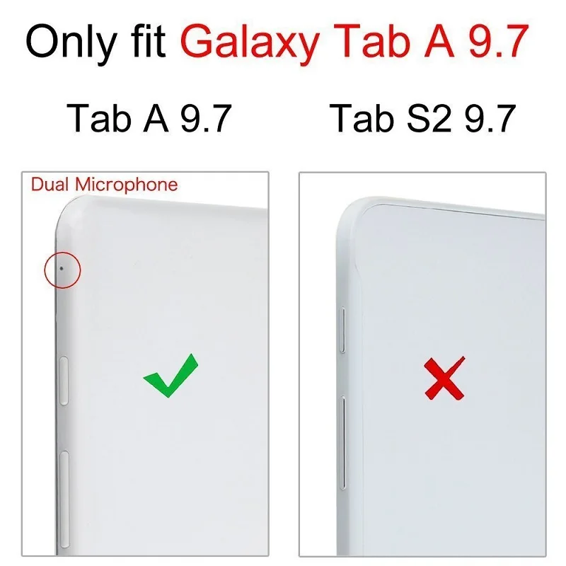 Фото Чехол-подставка для Samsung Galaxy Tab A 9,7, T550, T555, 9,7, SM-T550, SM-T555 №2