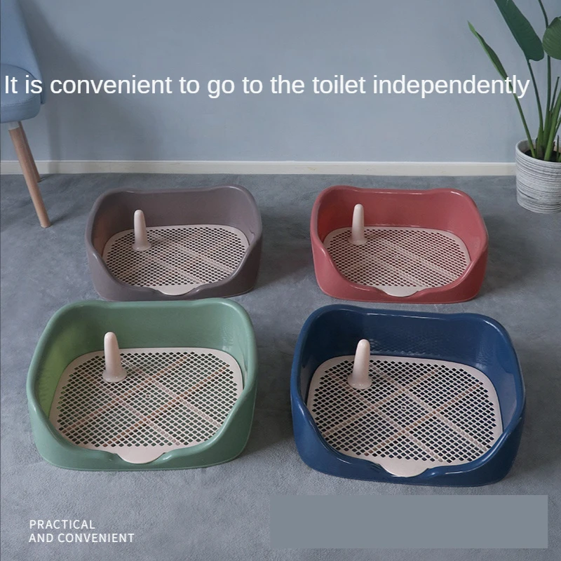 

Переносной Туалет для собак, пластиковый двухслойный туалет для дрессировки собак и кошек, очищение туалета