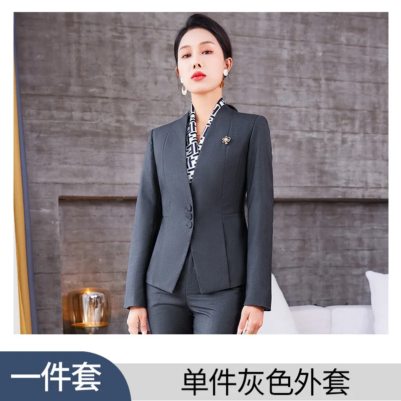 Женский деловой костюм на осень и зиму модный высококлассный темпераментный