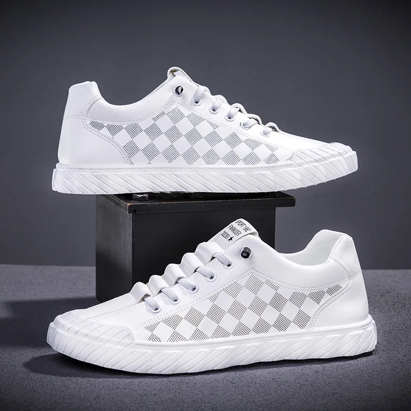

Мужские кроссовки, новинка 2023, белые кроссовки для мужчин, повседневная обувь, модная мужская спортивная обувь для бега на плоской подошве, весна-осень, мужская спортивная обувь