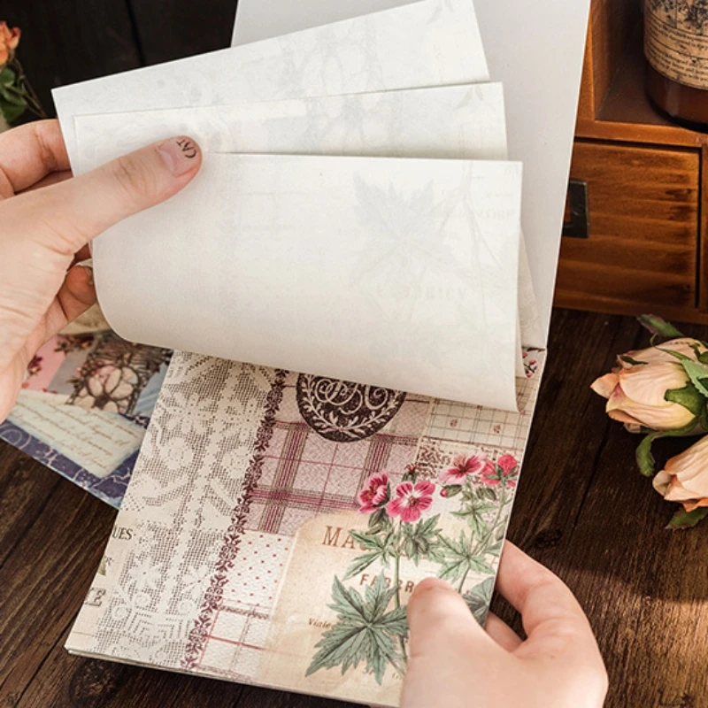 

30 шт. Ретро креативный материал бумага белый кружевной Цветочный патент материал для альбома украшение ручной аккаунт «сделай сам» дневник нежелательные журналы