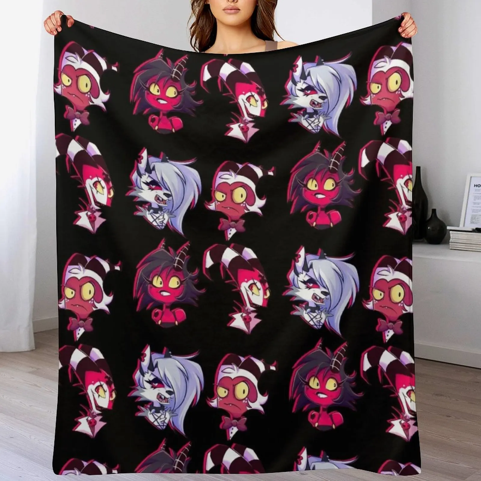 Одеяло Helluva Gang мягкая большая кровать рождественские украшения одеяла