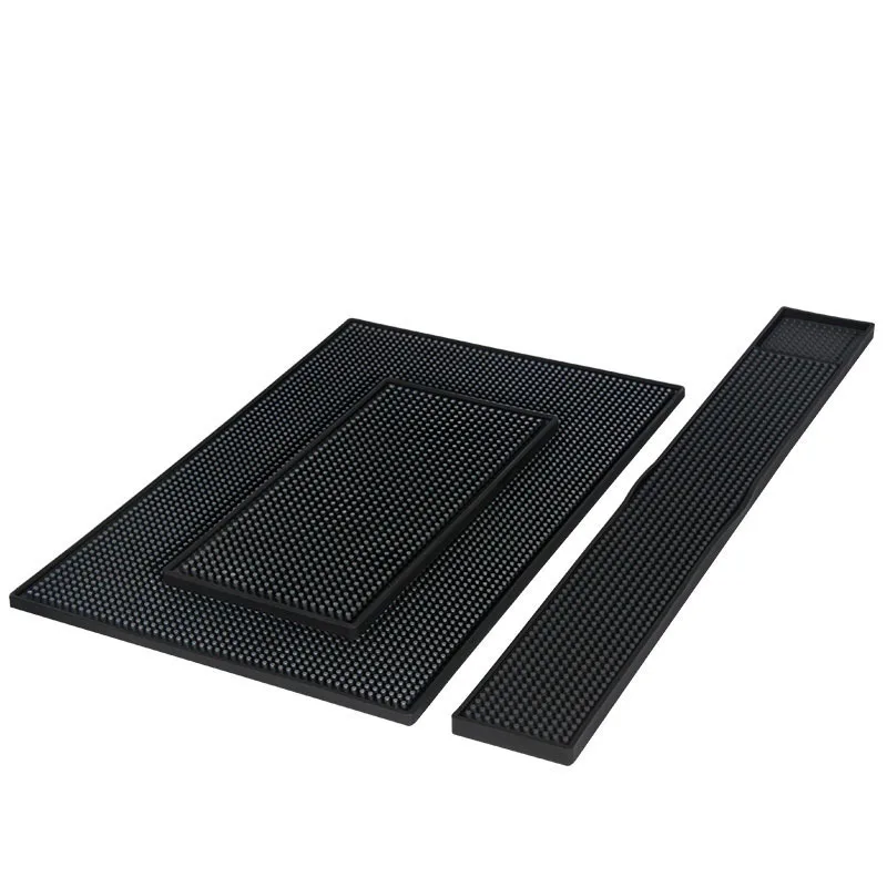 

Bar Mat Spill Mat for Cocktail and Coffee Bar Set of 3 Nonslip Flexible Rubber Bar Service Spill Mat Barber Mats Dish Drying Mat