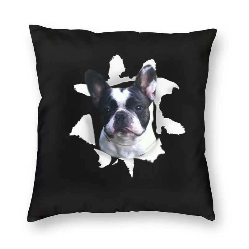 

Модные наволочки Boston Terrier, 45x45 полиэстер, наволочка для домашних животных, декоративная подушка для дивана, автомобиля, квадратная наволочка...