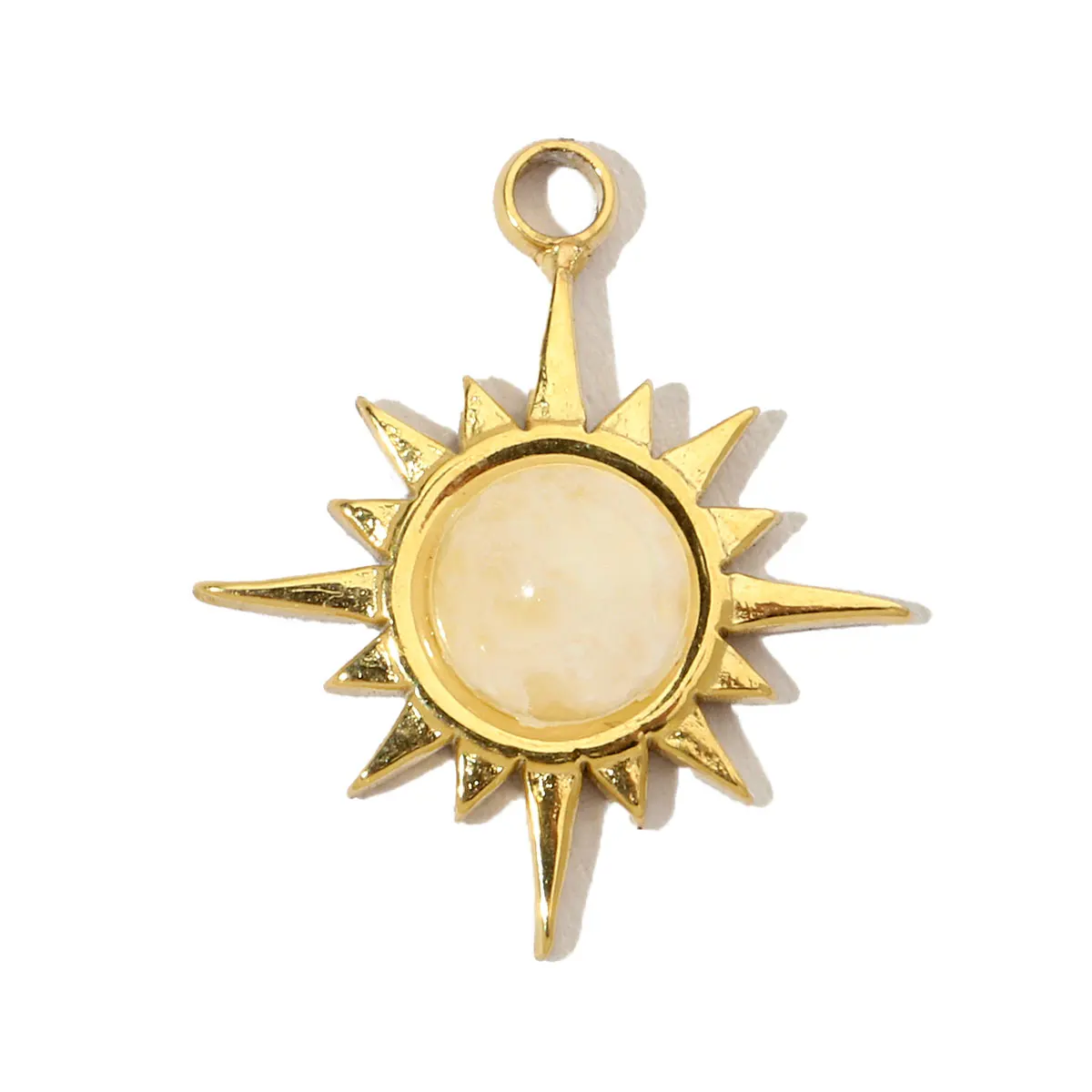 3 шт./лот французское солнце натуральный камень нержавеющая сталь подвески