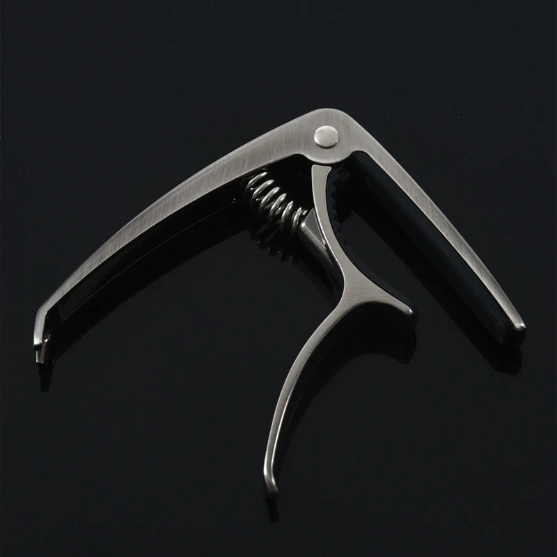 

Лидер продаж, 1x серебристый алюминиевый гитарный каподастр 2-в-1 для одной руки и 2 комплекта гитарных грифов, полированная гитарная защита д...