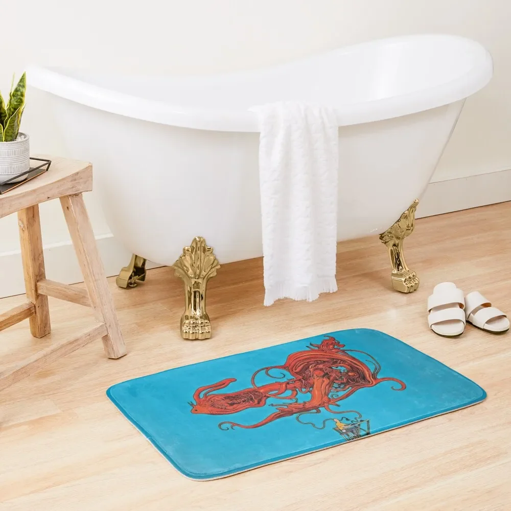 Moebius-джинсовый Жиро коврик для ванной противоскользящий ковер душа набор