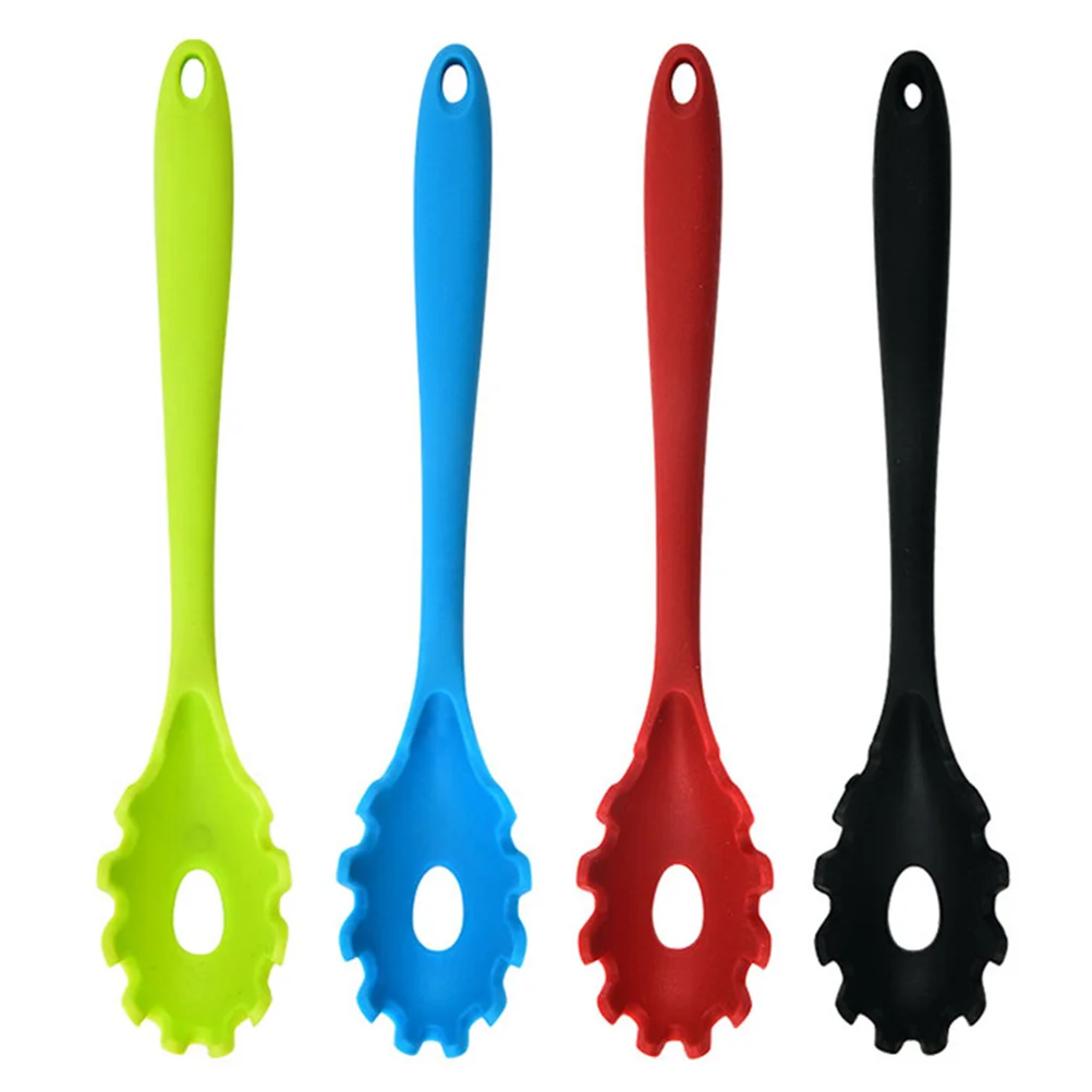 

4 Pcs Silicone Colander Noodle Spoon Kitchen Utensils Filter Screen Strainer Kitchenware