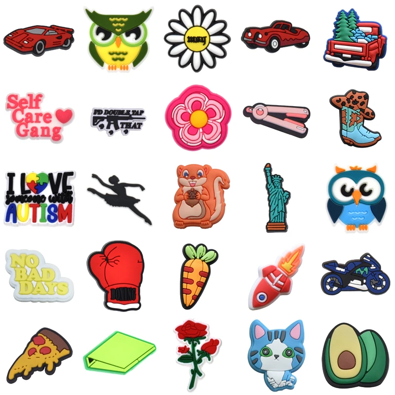 

Set Jeans Decorations for Crocs Boy Men Para Pins Gifts Packs Shoe Charms Girl Wholesale Bulk Kids Shoes Accessories Women Charm