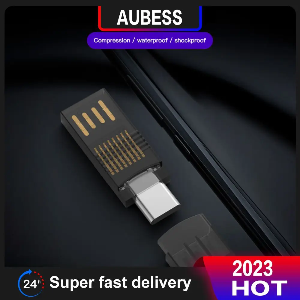 

Secure Transmission Type C Otg Adapter Multifunction Card Reader Adapter Plug And Play Usb C Adapter Connector Two In One