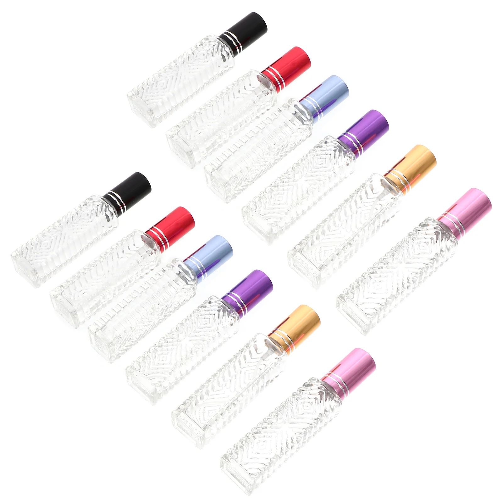 

12Pcs 10ml Portable Refillable Perfume Empty Spray Bottles Atomizer Pump Case