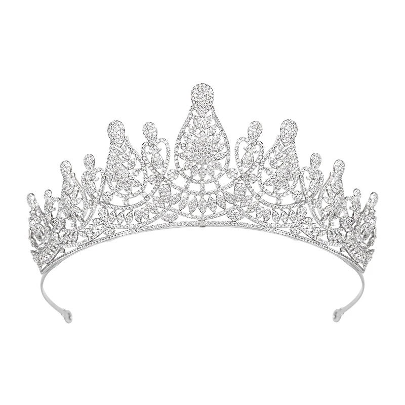 YYSUNNY Trendy Fairy Silver Color Crystal Tiaras and Crowns for Women Wedding Hair Accessories Princess Prom Jewelry Party Gift