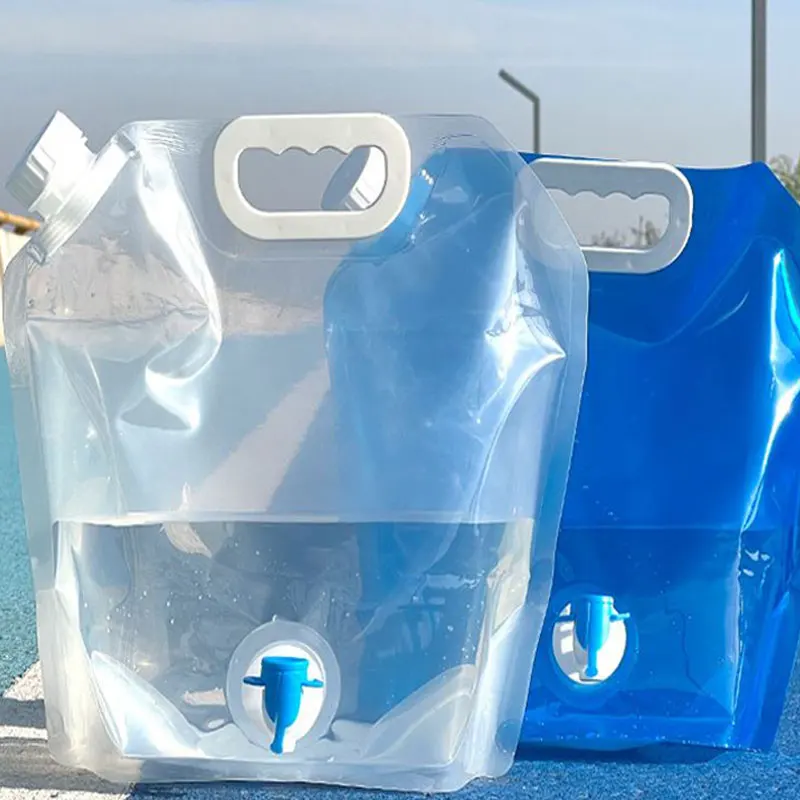 

1 шт. Gmarty, портативные мешки для воды объемом 5 л/10 л, походные складные мешки для воды, емкость для питьевой воды, контейнер