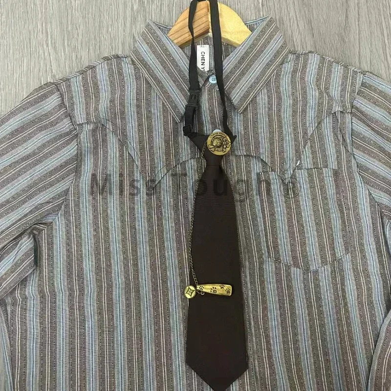 Женские рубашки Sleepy Bunny из хлопка в полоску