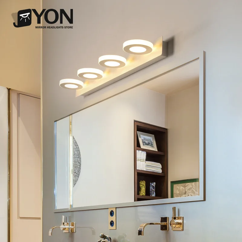 

Led Wall Light for Barthroom Acrylic Mirror Wall Lighting Fixture Dimmable Wall Sconce Lamp Interior Wall Light
