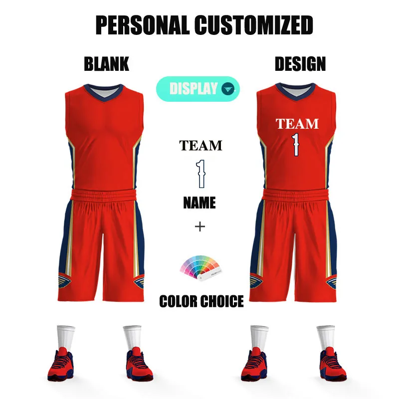 

Basketball Kits For Men Full Sublimation Custom Sponsor Team Name Logo Printed Jerseys Shorts Quick Dry Training Tracksuits Male