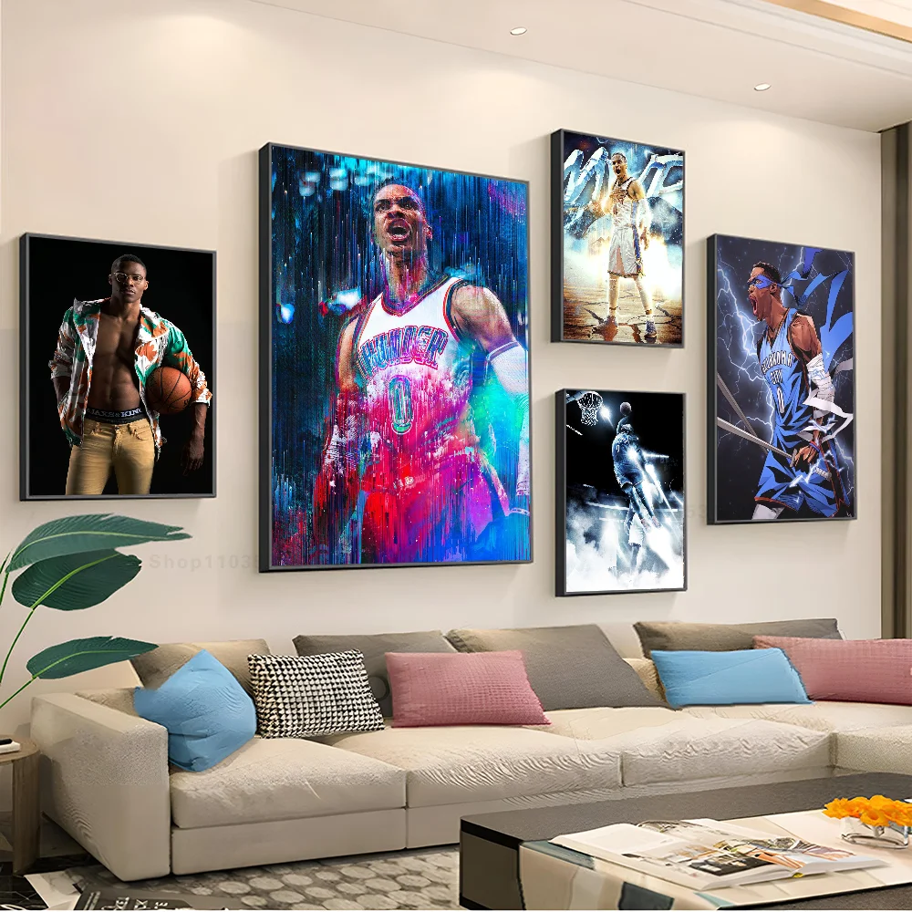 1 шт. баскетбольная спортивная игра R-Рассел-W-Westbrook наклейки художественные