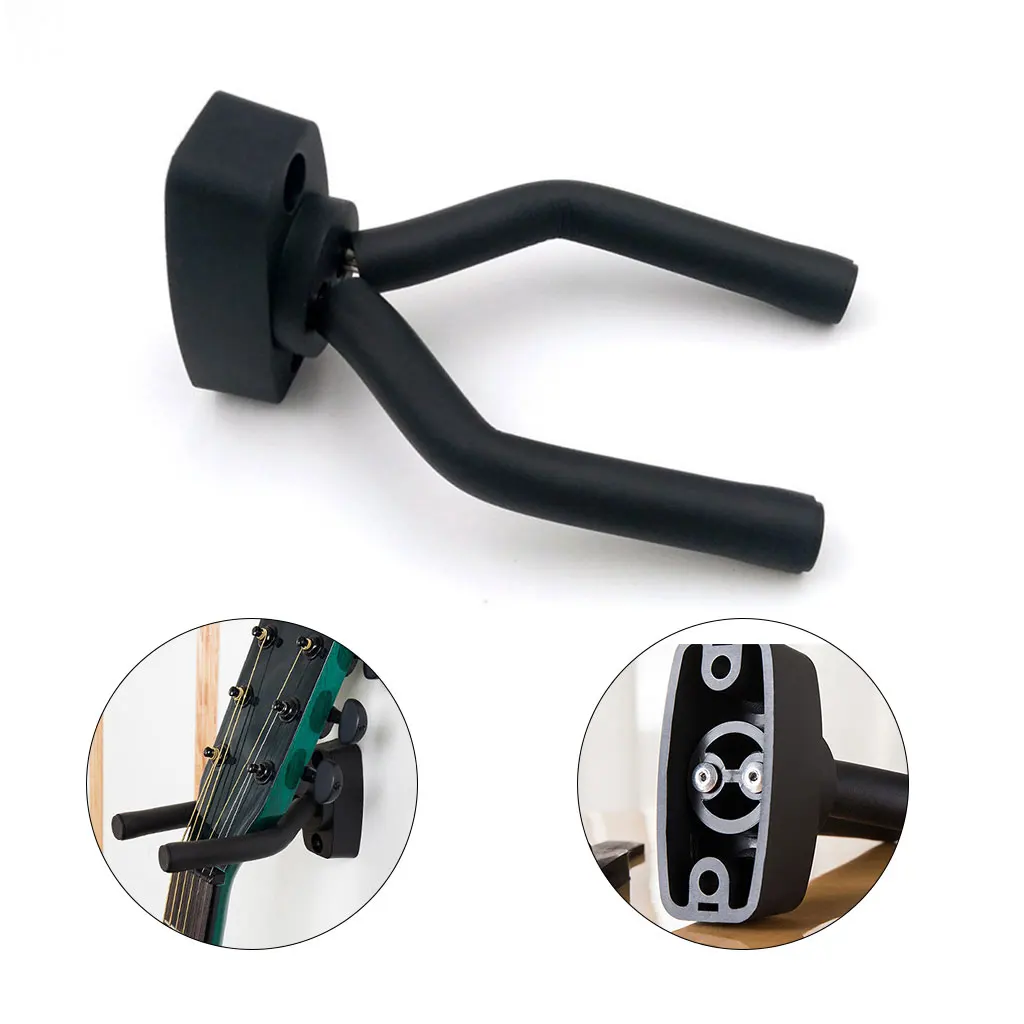 1 Piece Guitar Bass Mandolin Banjo Ukulele Stand Wall Mount Hanger Holder Guitar Hanger Electric Guitar Neck Holder Accessories