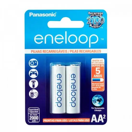 

1,2V 2000mAh AA Rechargeable Battery Eneloop BK-3MCCE/2BB PANASONIC (2 pcs.) -CAR/2