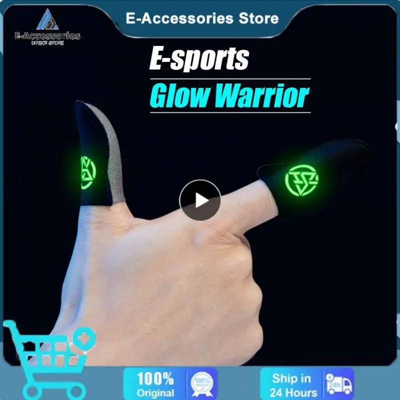 Чехол для кончиков пальцев светящиеся дышащие перчатки геймпад аксессуары