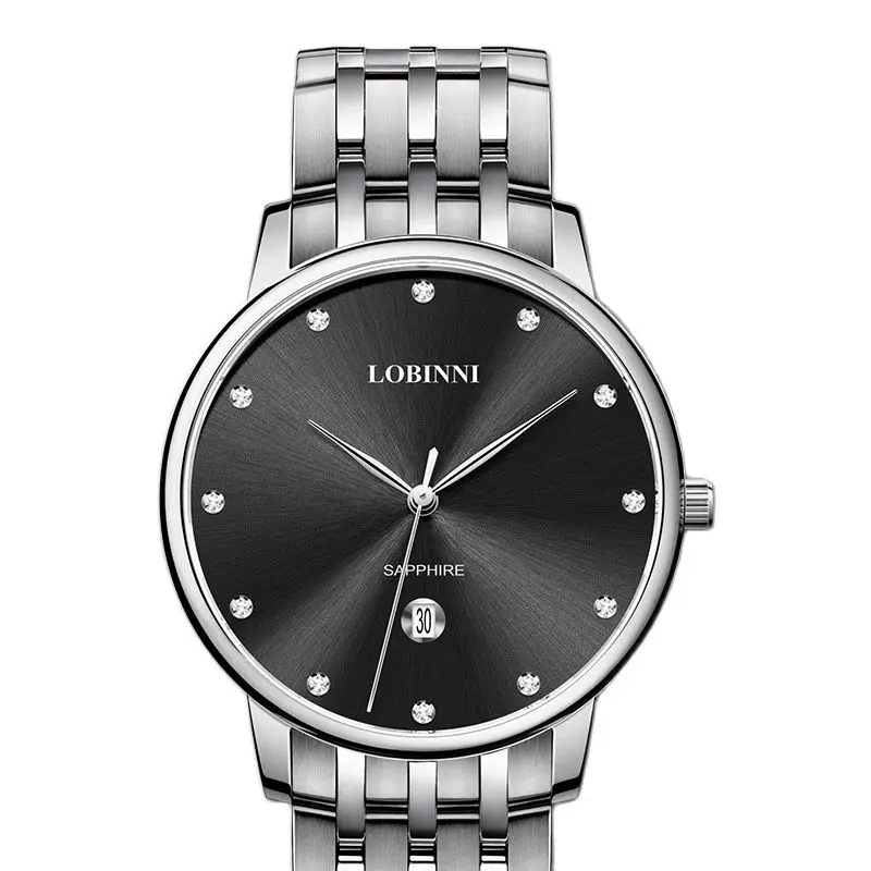 Switzerland Luxury Brand Wristwatches LOBINNI 7 MM Ultra-thin Quartz Watch Women Fashion Couples Style Waterproof Clock L3010W