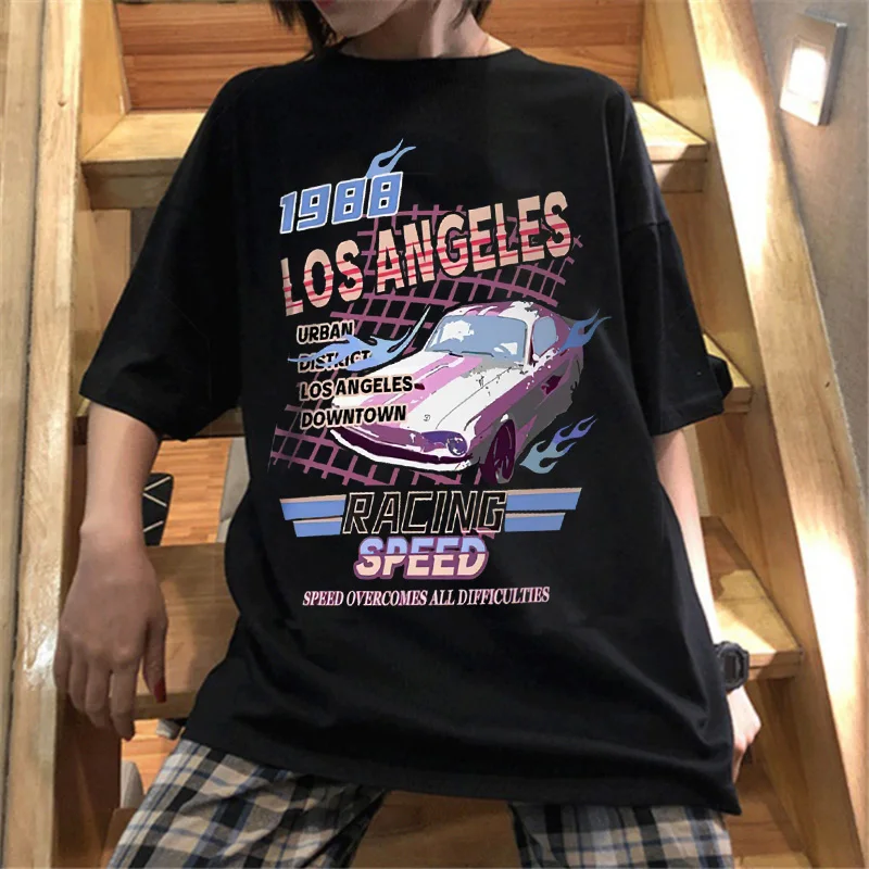 Футболка женская универсальная оверсайз модная базовая Повседневная рубашка в