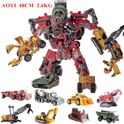Игрушки-трансформеры JinBao, большой 50 см девастатор, аниме экшн-фигурка KO GT, робот, машина, динозавр, модель мальчика, дети