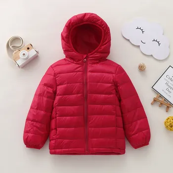 Coat for Big Boys Toddler Kids Baby Girls Thick Coat Boys Hooded Outdoor Long Sleeve Jackets Thick Warm Kids Puff Jacket 1