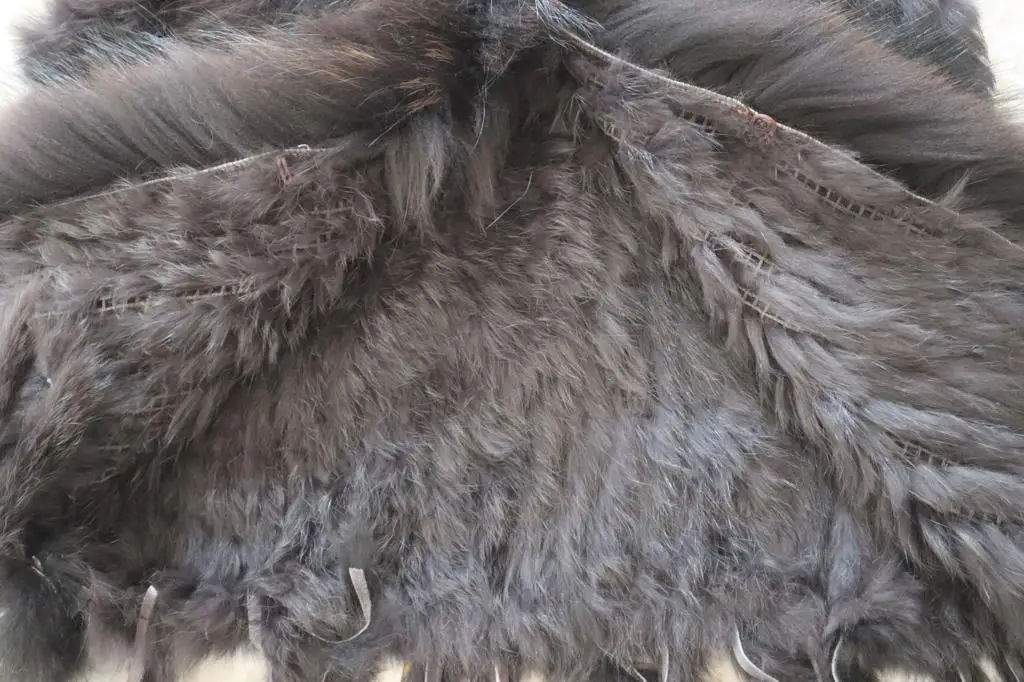 Fashion Real Rabbit Fur Tassel Vest Women High-end Knitted Sleeveless Solid Vests Winter Natural Raccoon Fur Jacket For Women