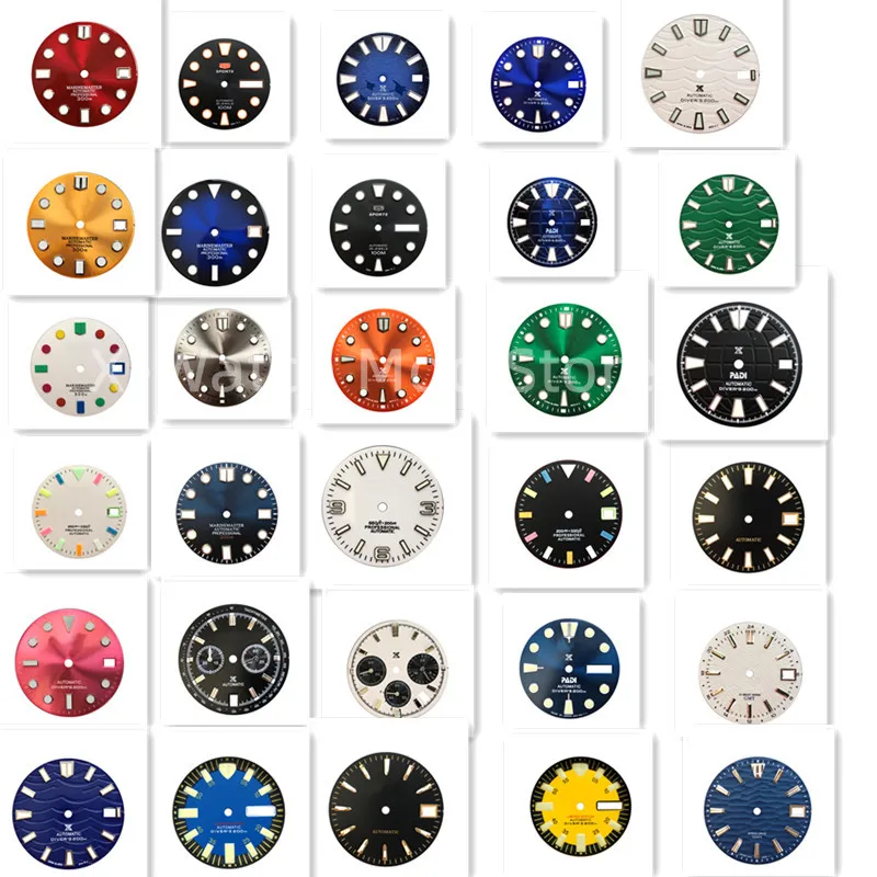 

Запасные части для часов nh35 7s26 4r35 6r15, с японским фосфатирующим циферблатом