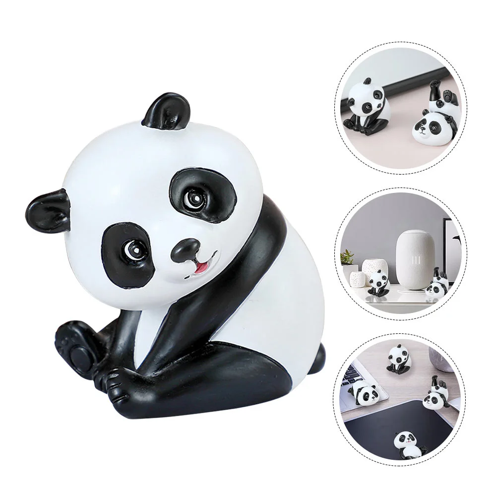 

Lovely Panda Model Mini Panda Craft Simulation Panda Decor Office Adornment
