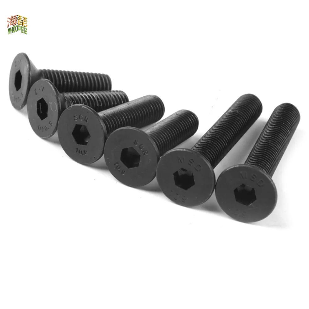 

Горячая Распродажа M2 M2.5 M3 M4 M5 M6 M8 Din7991 болт из углеродистой стали самодельные винты с шестигранным углублением и плоской головкой для мебели