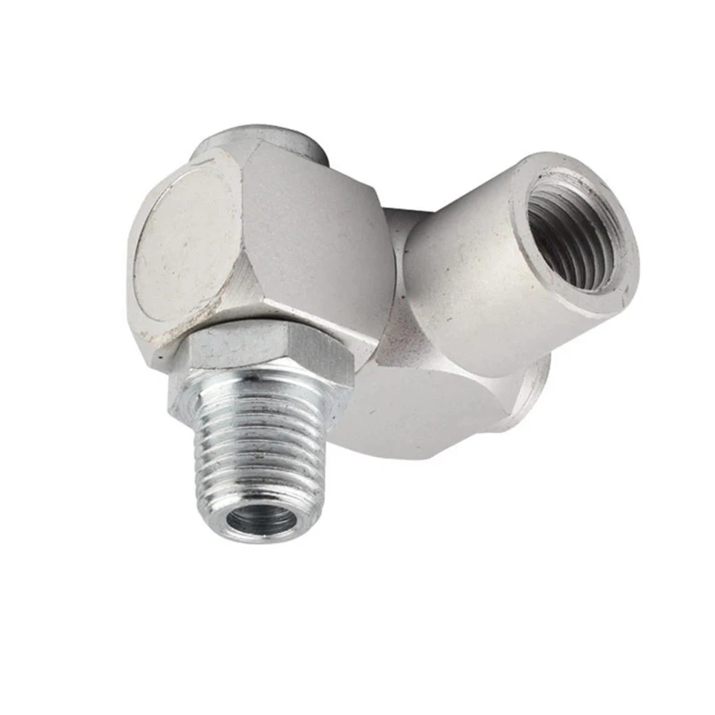 

For All Corresponding Air Tool Air Connector Swivel Aluminum 1/4\\\" 12.5mm 360° Connector Pneumatic Part Silver