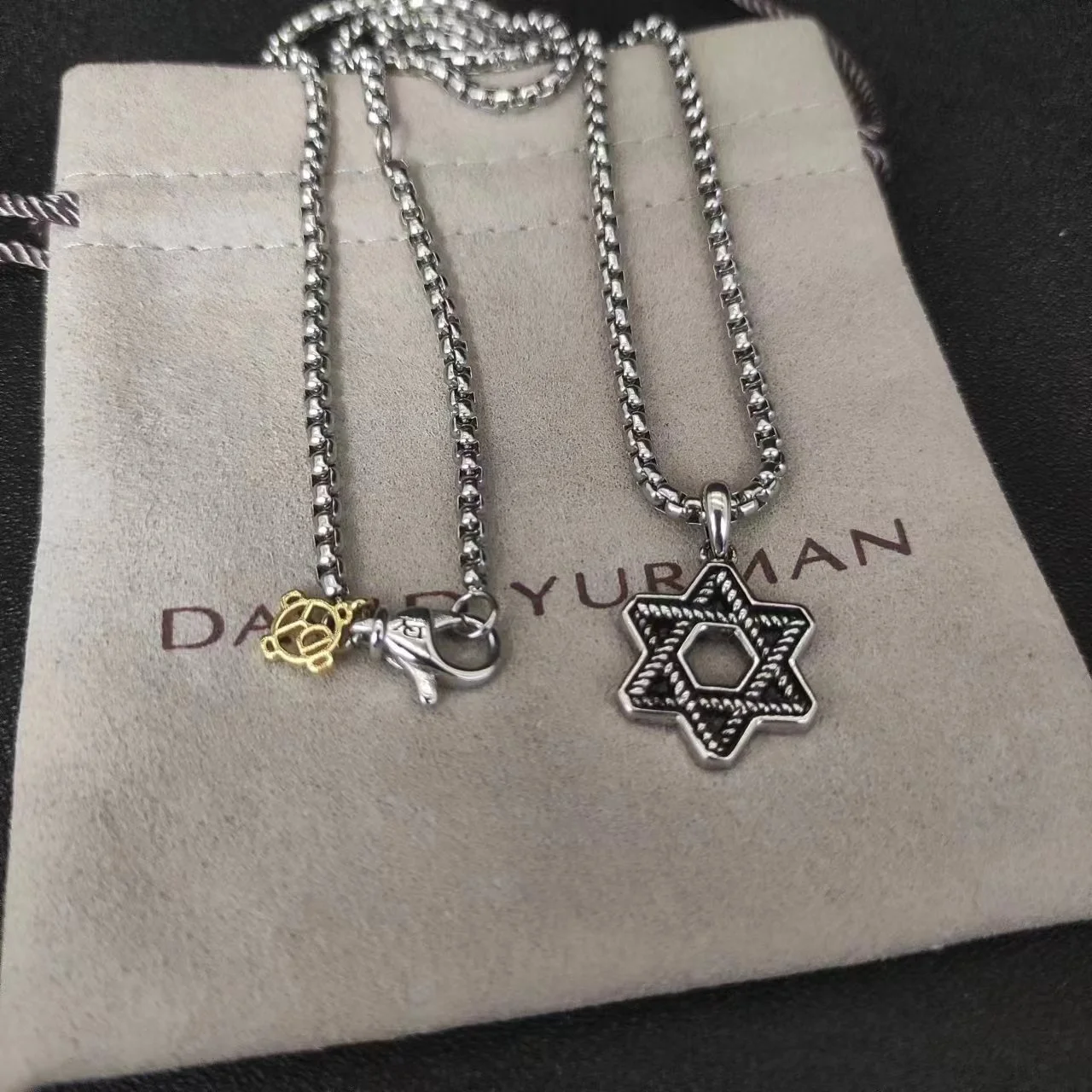 

YS Father's Day Gifts 2023 New Necklace David Yaman Jewelry High Quality 925 Silver Plated Pendant Free Shipping On Wholesale