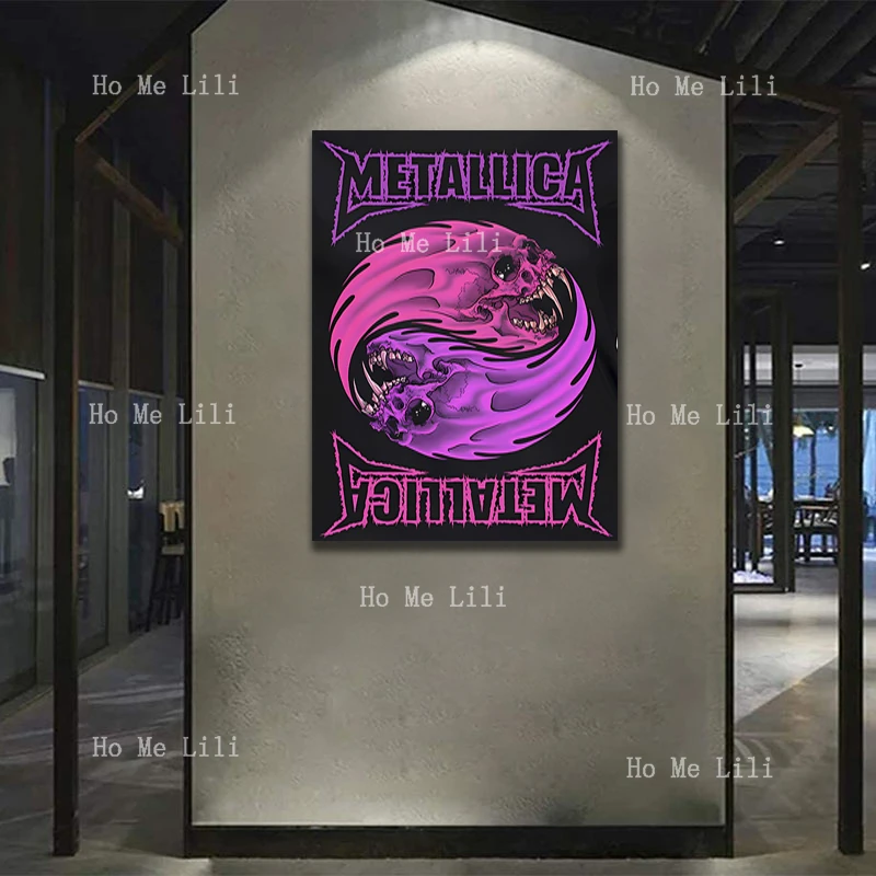 Лента рок металлический фестиваль злых сплетен холст печатная картина настенное