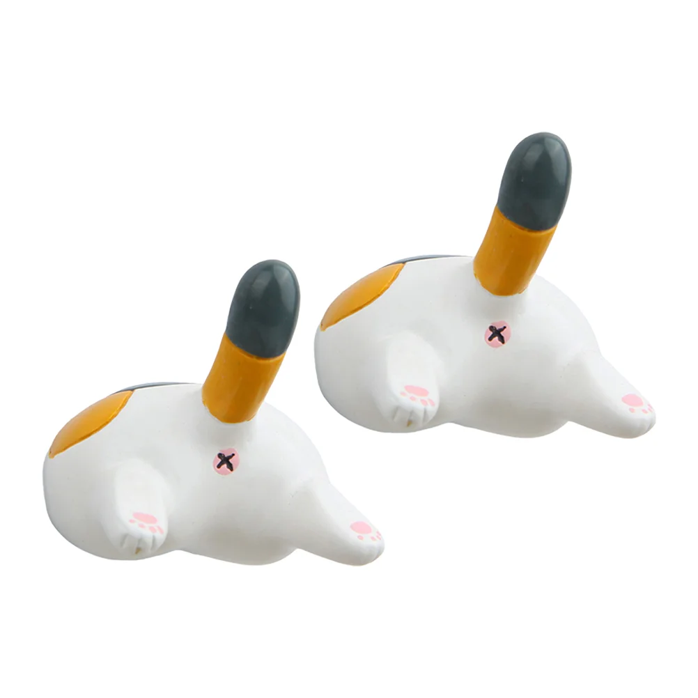 

2pcs Decorative Magnets DIY Refrigerator Magnet Cat Butt Magnets Cat Tail Magnets Funny Fridge Magnets 3D Cat Fridge Magnet