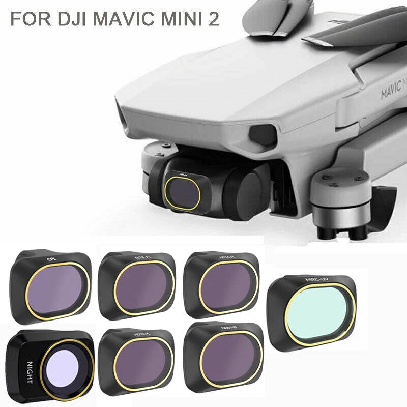 

Запасной фильтр для объектива камеры, оптическое стекло для DJI Mavic Mini 2, аксессуары для дрона, набор фильтров UV CPL ND-PL8/16/32/64 ND Kit