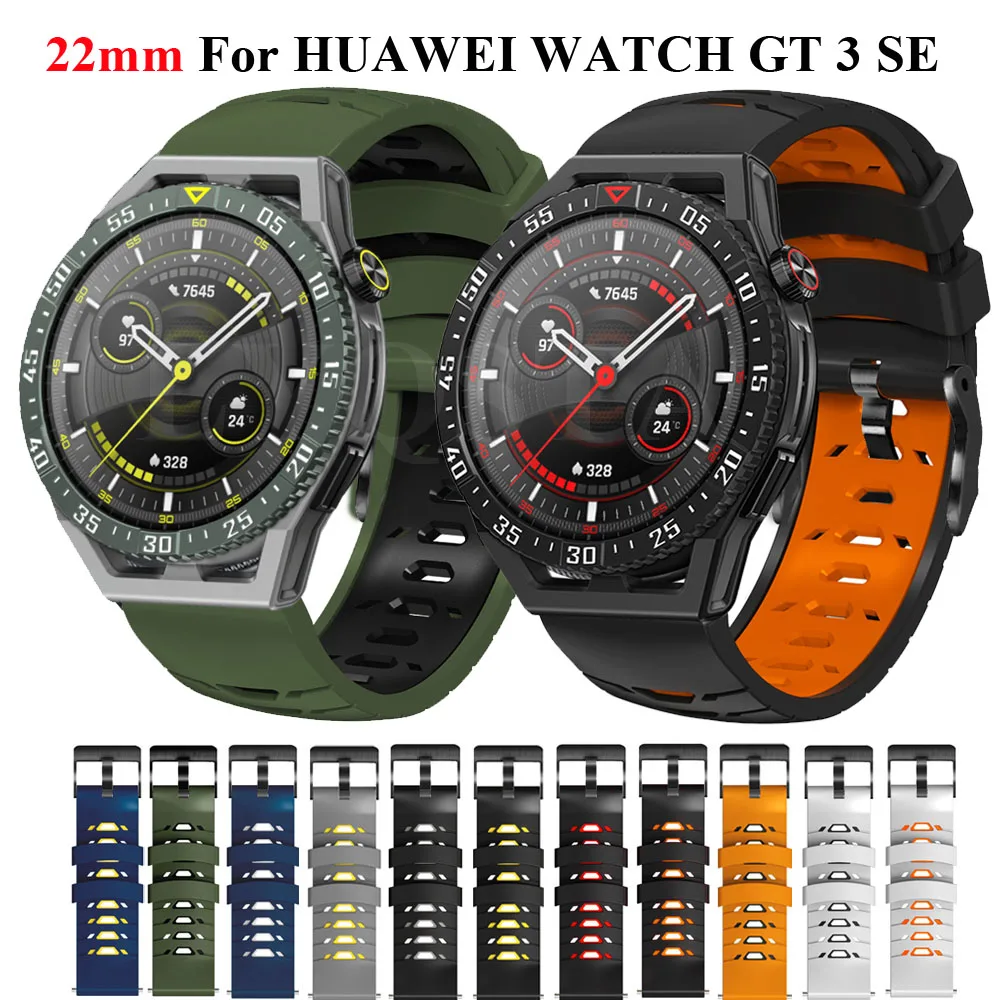 

Ремешок силиконовый для Huawei Watch GT 3 SE, универсальный браслет для наручных часов GT3 GT 2 Pro 46 мм 43 мм 42 мм GT3SE, 22 мм 20 мм