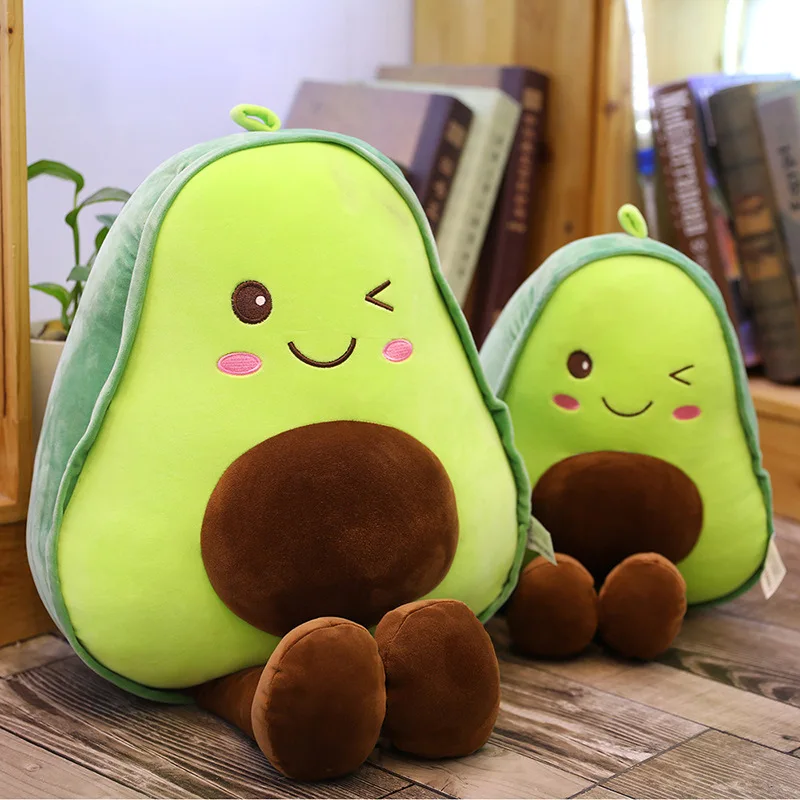 

30-45-60CM Cute Avocado Stuffed Plush Toy Filled Doll Fruit Cushion Pillow Soft Plush Doll Toy Child Baby Girl Birthday Gift