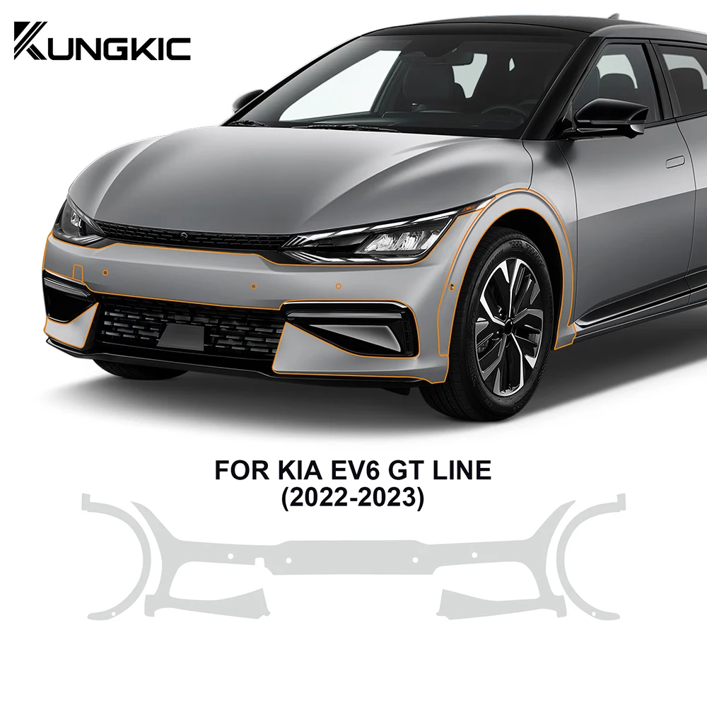 Для KIA EV6 WIND GT-line 2022 2023 PPF предварительно вырезанная защитная пленка комплект