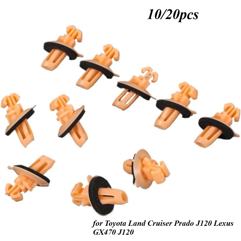 

10/20 шт. 75394-60030 зажимы для бокового молдинга и зажимы для отделки колесной арки для Toyota Land Cruiser Prado J120 Lexus GX470 J120