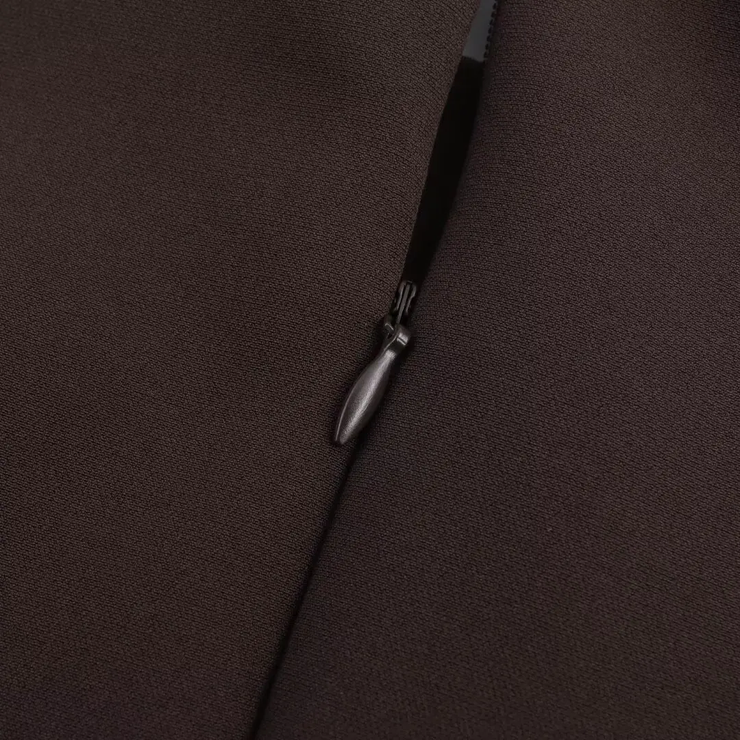 TRAFZA сексуальное коричневое кружевное платье женское новинка 2024 летнее и осеннее