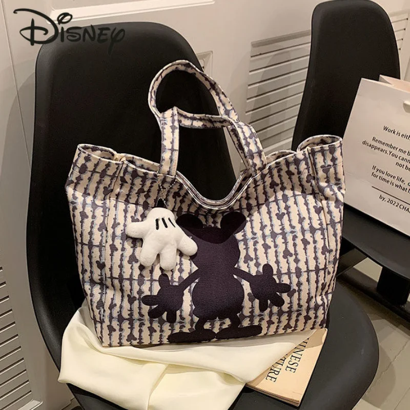Disney Mickey New Women's Bag Fashion High Quality Girls' Handbag Cartoon Casual Versatile Large Capacity Women's Shoulder Bag