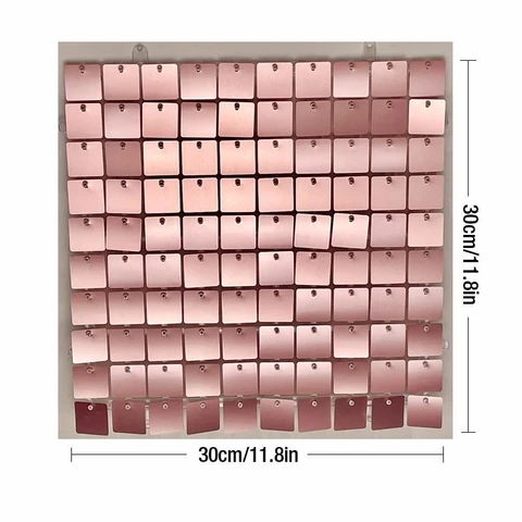 Золотые блестящие фоновые панели для фотозон 30x30 см