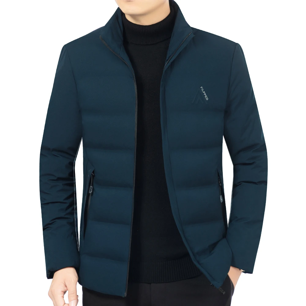 2023 Men Winter Parka mid-Length 3 colors Windproof Warm Jacket Outwear Coat Plus Size 4XL