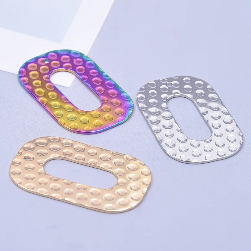 

Stainless Steel Fashion Gold Color Geometric Rectangle DIY Earrings for Women Trendy Personalize Pendant Supplies Accessories