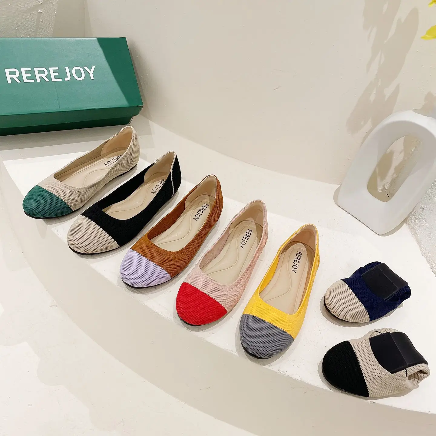 Туфли женские трикотажные на плоской подошве Размеры 35-43