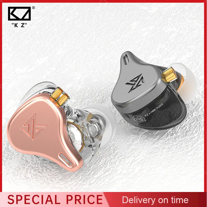 

KZ × HBB DQ6S Wired Earphone Bass HIFI Earbuds In-Ear Monitor Noise Cancelling Music Sport Headset DQ6 Upgrade